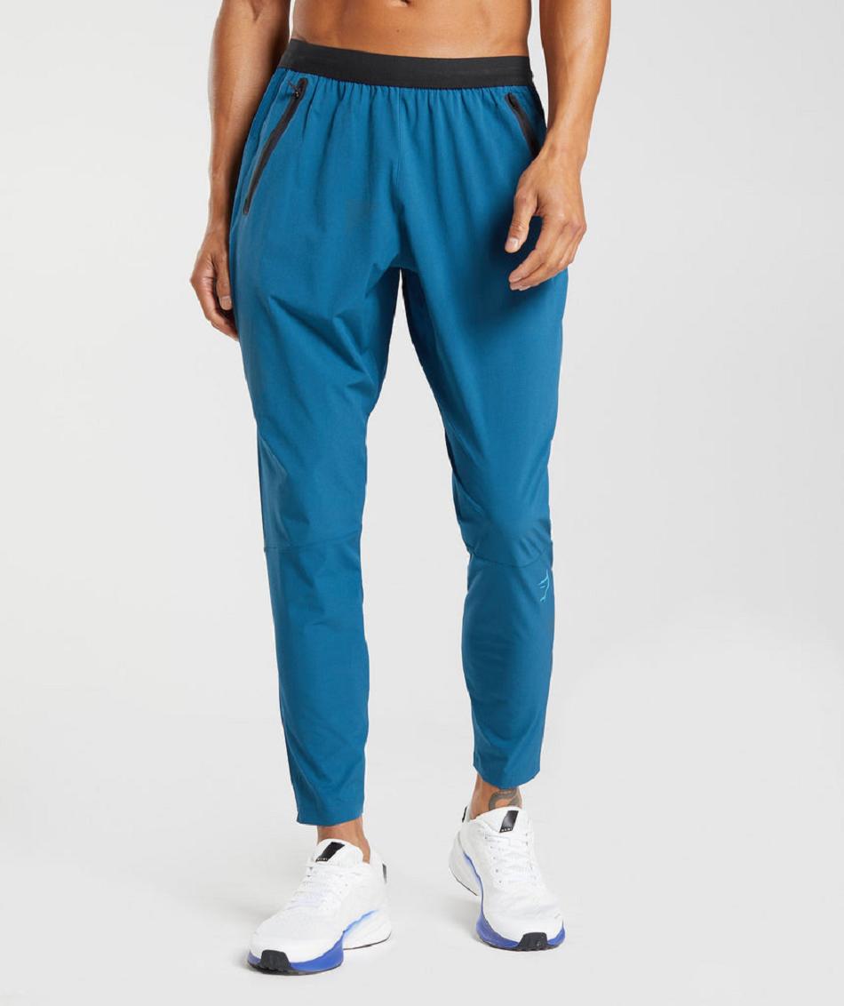 Gymshark Hibrid Woven Muške Jogger Hlače Plave | HR 2966MQZ